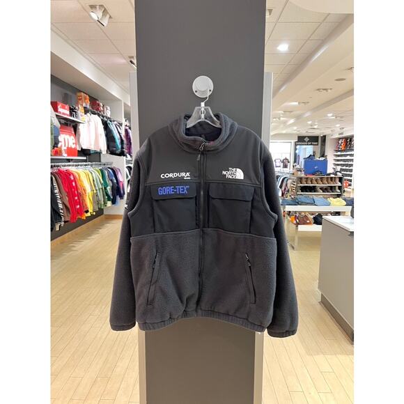 Supreme x The North Face TNF Expedition Gore-Tex Denali Fleece Jacket Black FW18 - Picture 1 of 10